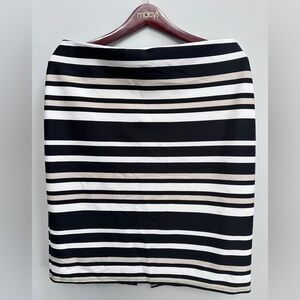 nycc black white striped pencil skirt size 1X